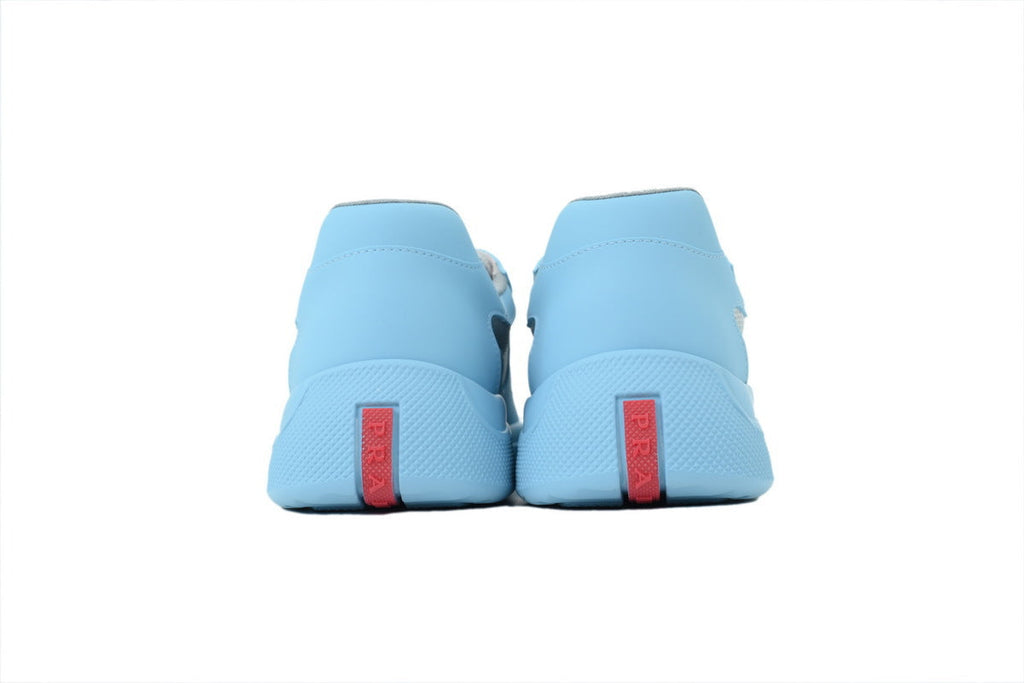 Prada America's Cup Sneakers slip ons womens  prada designer mens shoes Blue-gray