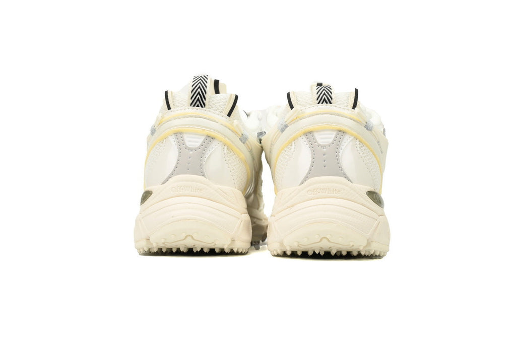 Off-White Be Right Back Women's Men's Shoes | White & Cream Mesh Retro Sneakers