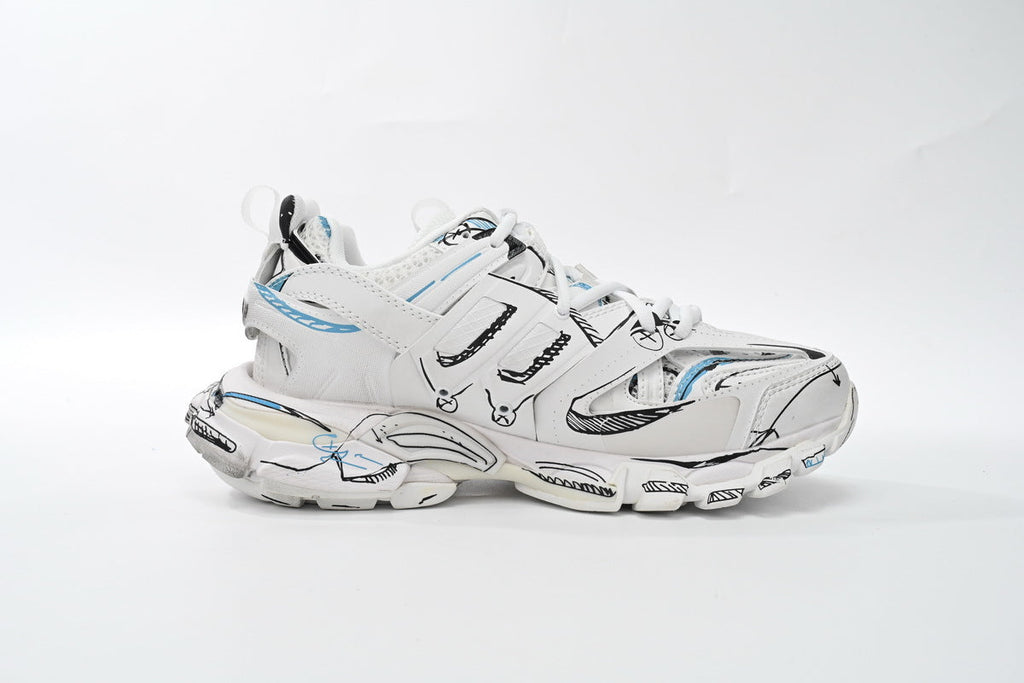 Balenciaga men's shoes Track Sneaker  balenciaga runners  White