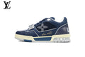 Louis Vuitton Trainer  shoes for man  women Sneaker – Navy Mesh Monogram
