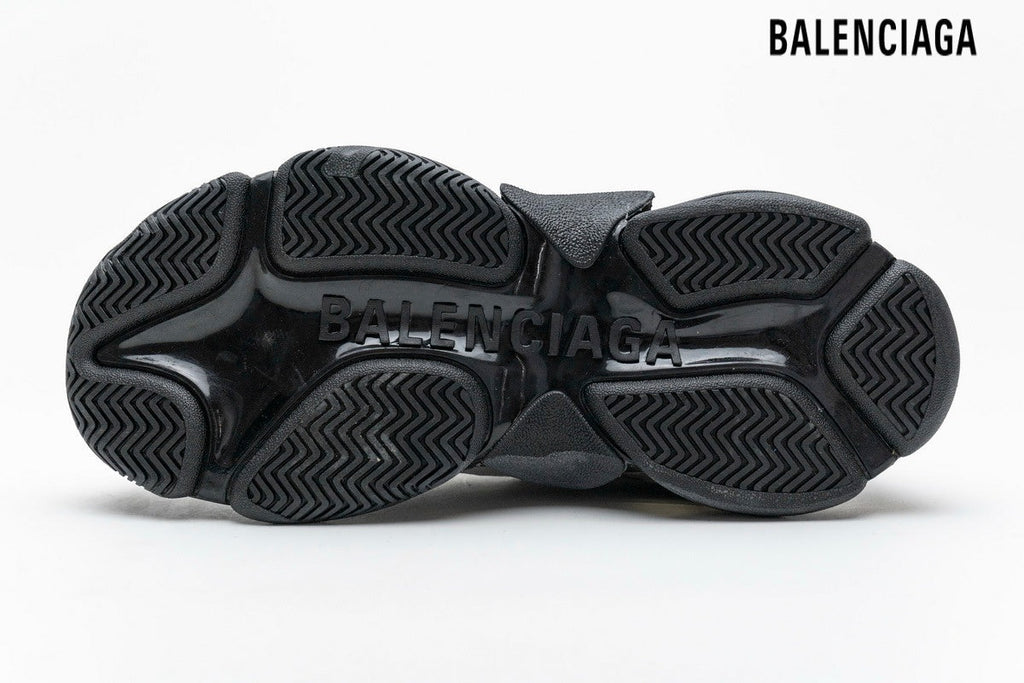 Balenciaga Triple S men's shoes  women sneakers Clear Sole Sneaker Silver Grey Black Red Logo