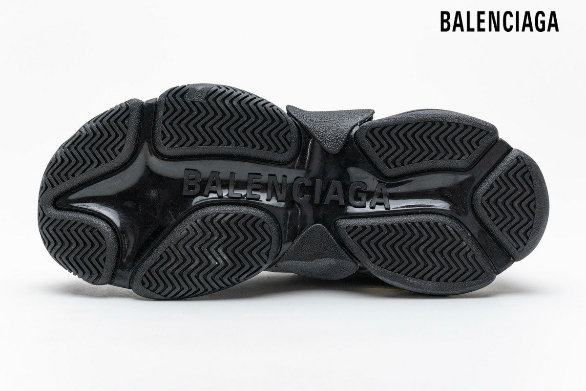 Balenciaga Triple S men's shoes  women sneakers Clear Sole Sneaker Silver Grey Black Red Logo