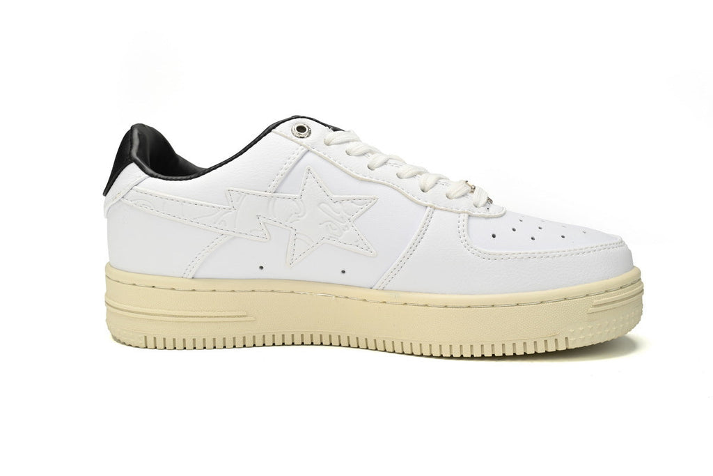 A BATHING APE BAPE STA White & Cream Sneakers | Women's & Men's Skate-Inspired Shoes
