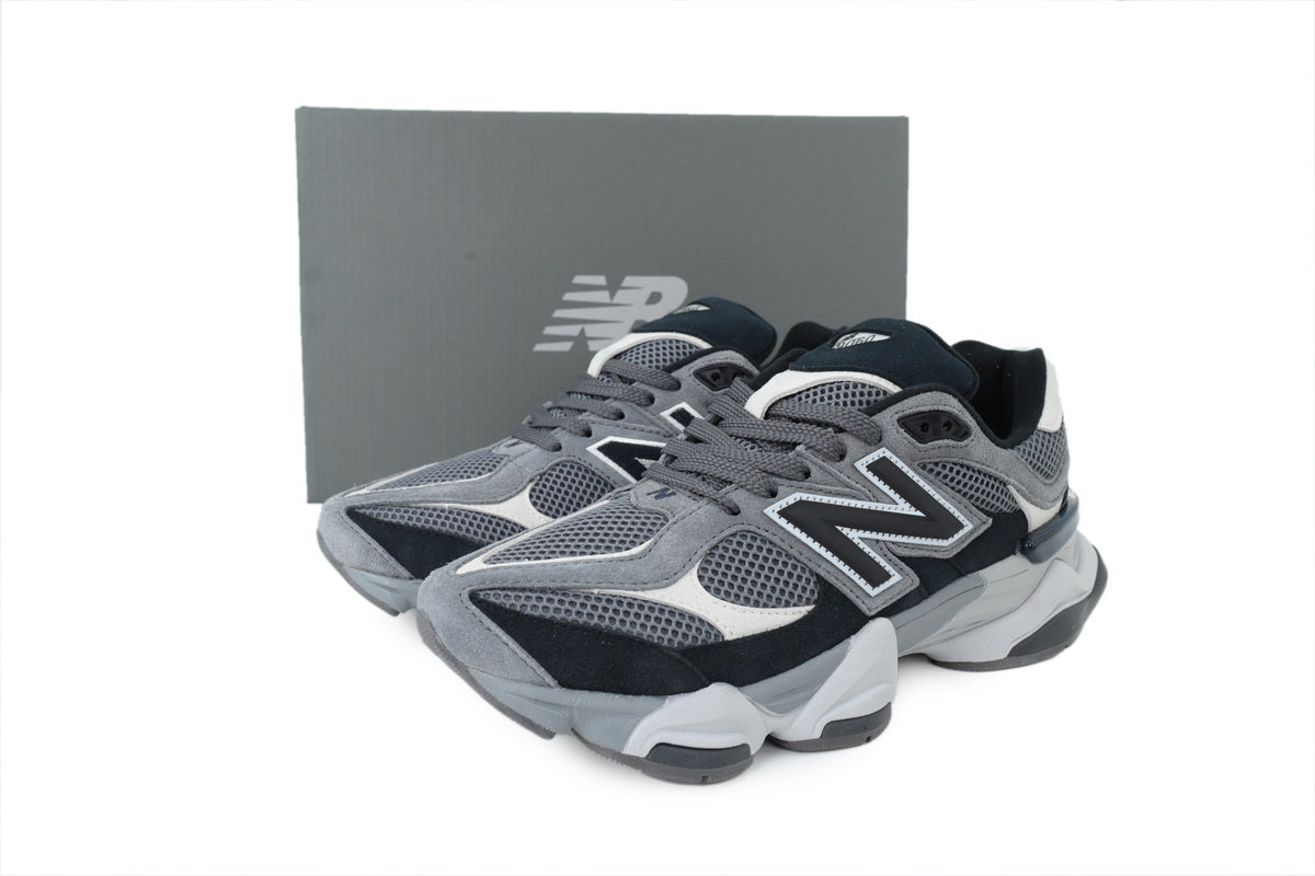 New Balance 9060 Women's & Men's Black & Grey Chunky Retro Sneakers