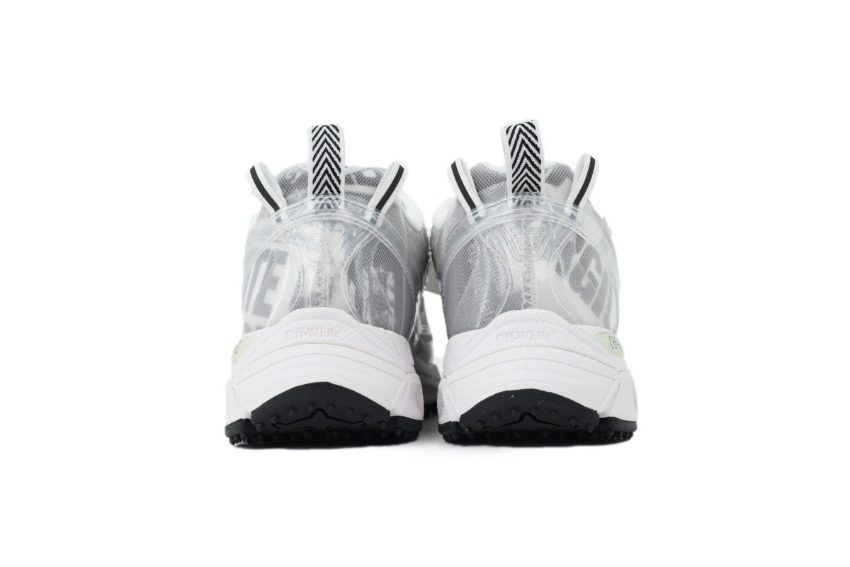 Off-White Be Right Back Women's Men's White & Gray Graphic Chunky Sneakers