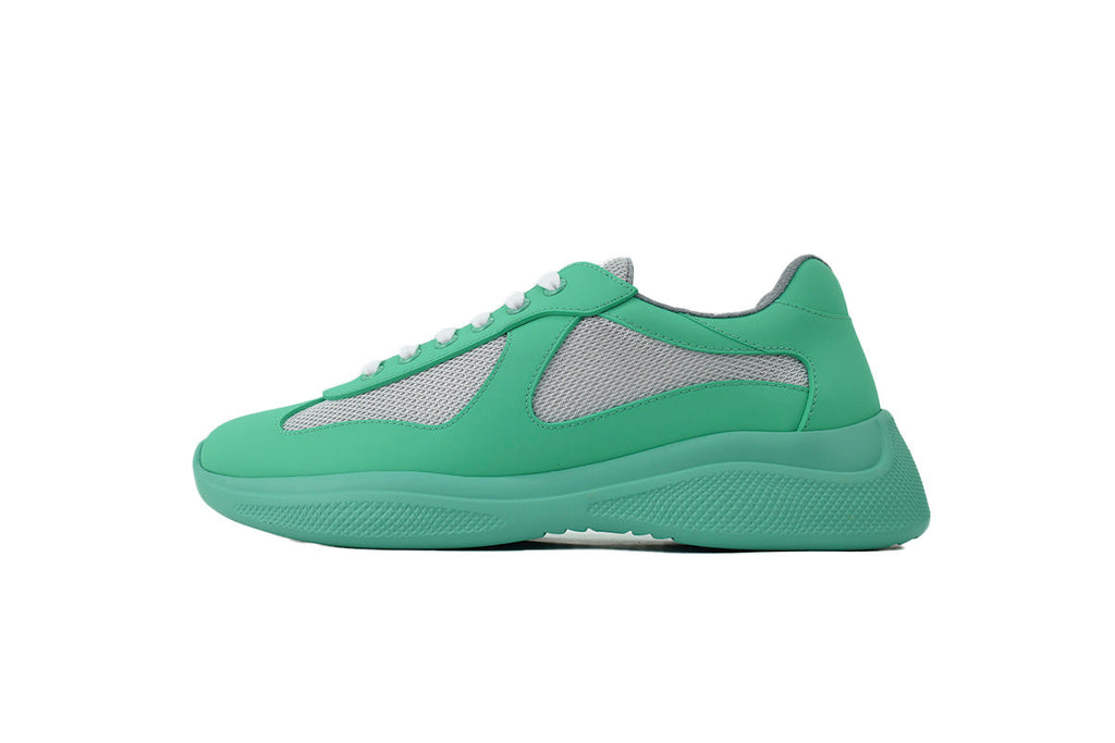 Prada America's Cup Sneakers   slip ons womens  prada designer mens shoes Green-gray