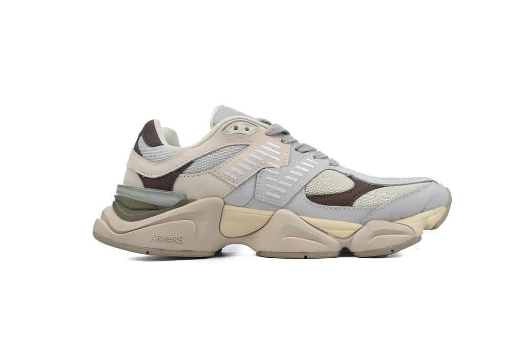 New Balance 9060 Women's & Men's Beige Grey Brown Chunky Retro Sneakers