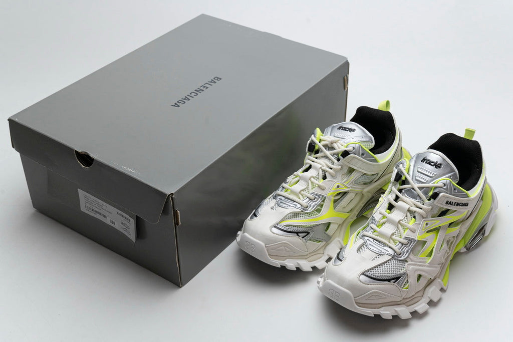Balenciaga men's shoes Track.2 Sneakers  balenciaga runners White and yellow
