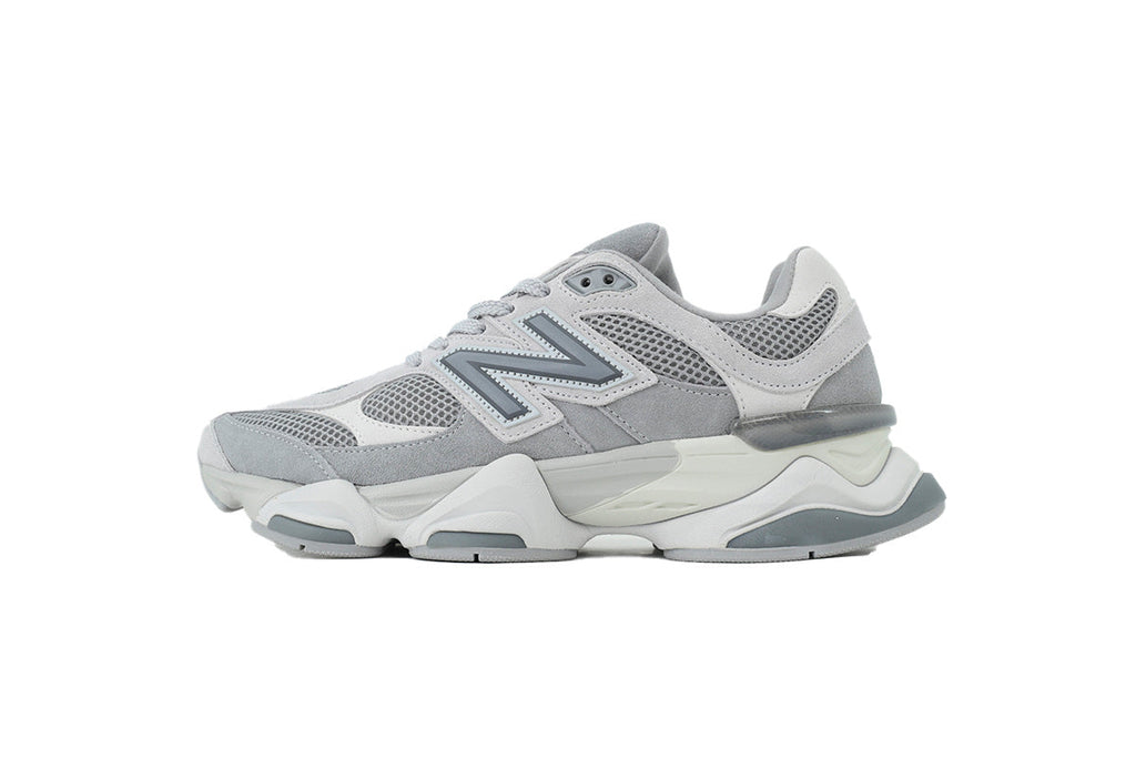 New Balance 9060 Women's & Men's Light Grey & White Chunky Retro Sneakers