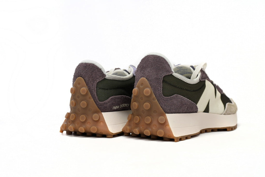 New Balance 327 Olive Beige Purple Women's & Men's Retro Lifestyle Sneakers