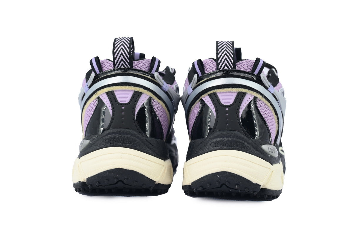Off-White Be Right Back Women's Men's Shoes | Lavender & Silver Mesh Retro Sneakers