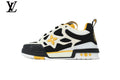 Louis Vuitton  shoes for man  women Skate Sneaker – Black, White & Yellow