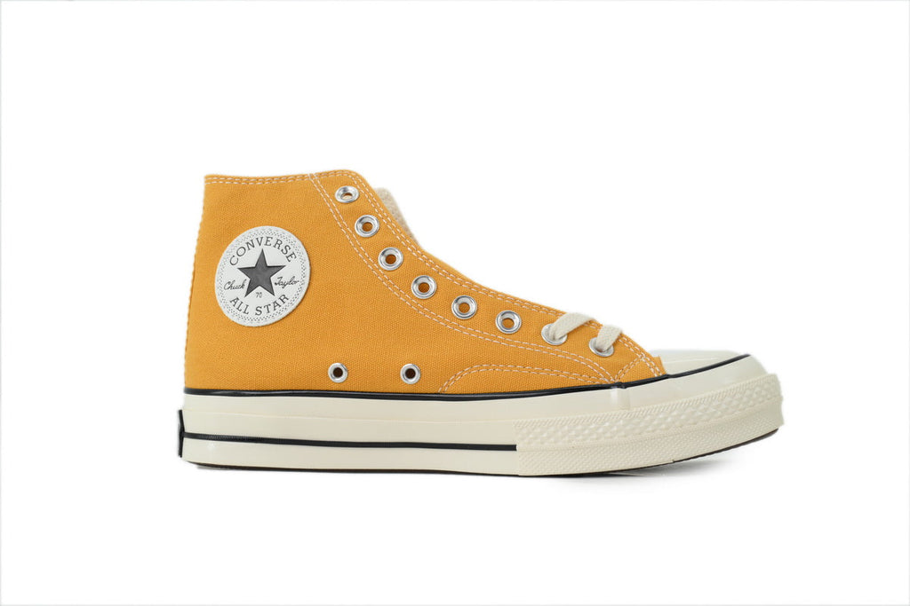 Converse Chuck 70 Women's Men's Shoes | Mustard Yellow High-Top Canvas Sneakers