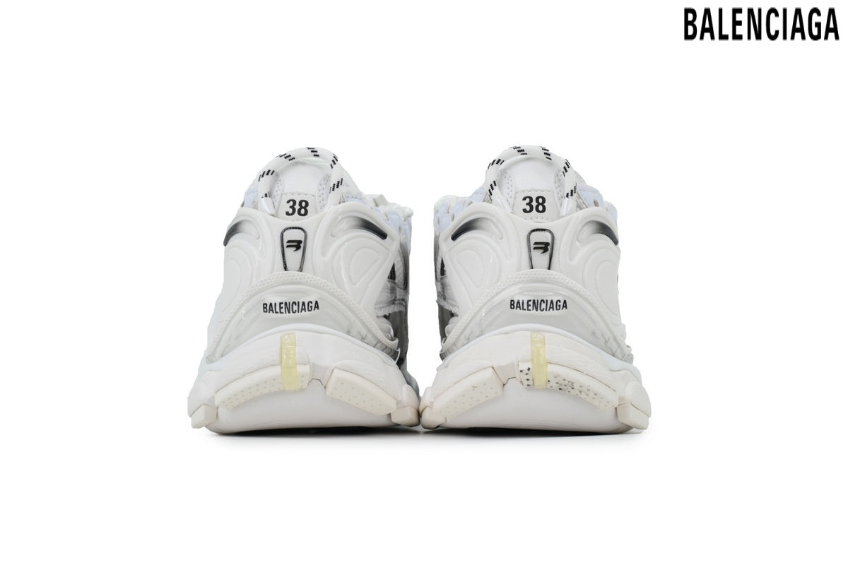 Balenciaga Runner men's shoes  women sneakers – White & Black (Premium)