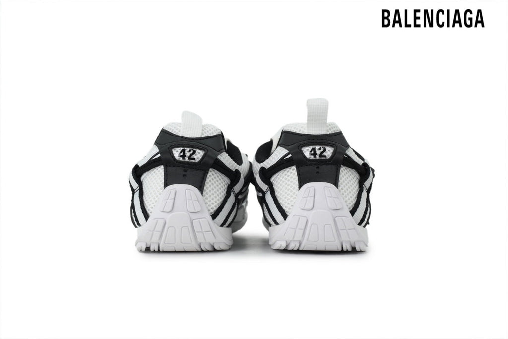 Balenciaga Kicker men's shoes  women sneakers Black White Light Blue