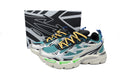 Off-White Be Right Back Women's Men's Shoes | Teal & Silver Mesh Retro Sneakers