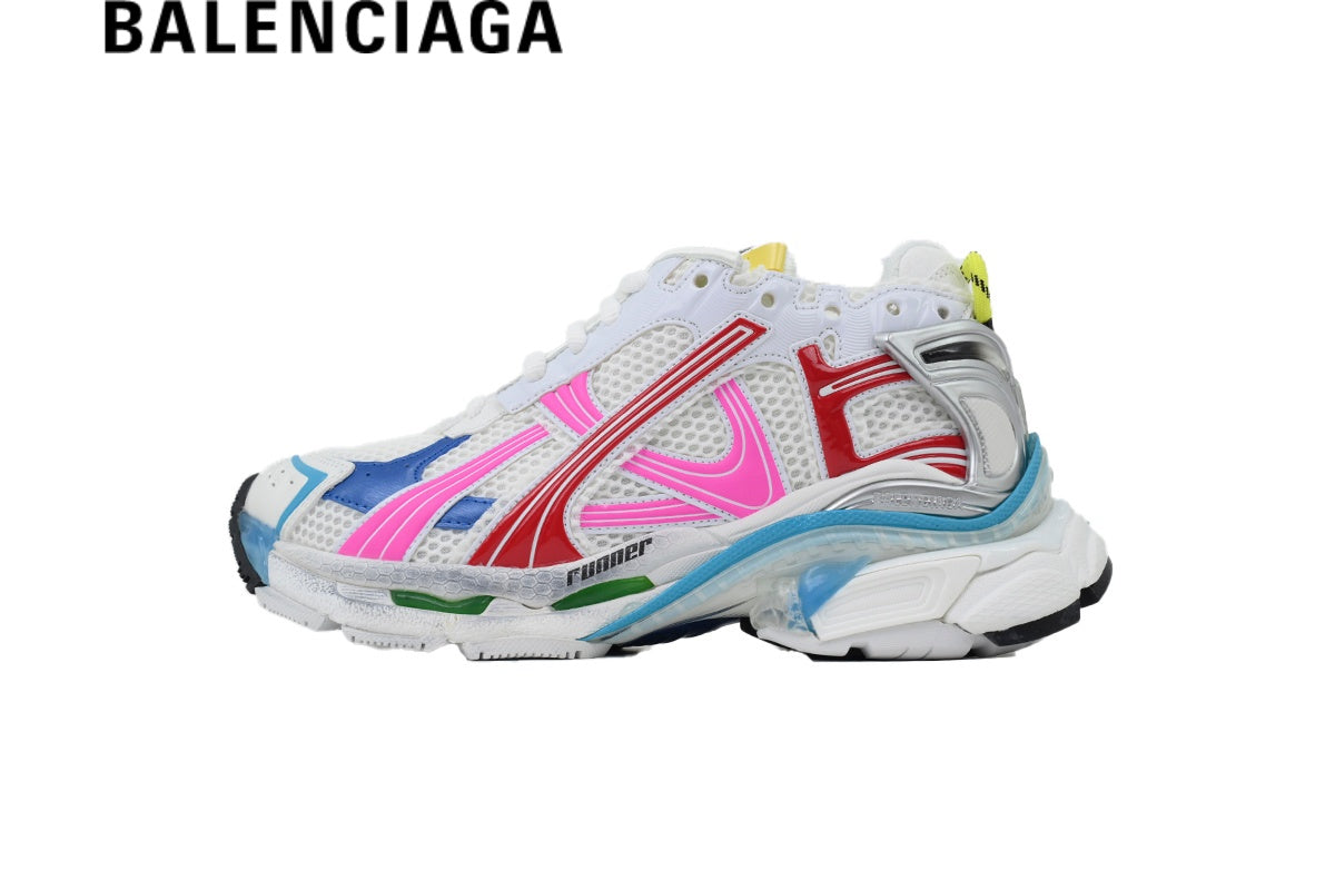 Balenciaga Runner  men's shoes  women sneakers Multi Color