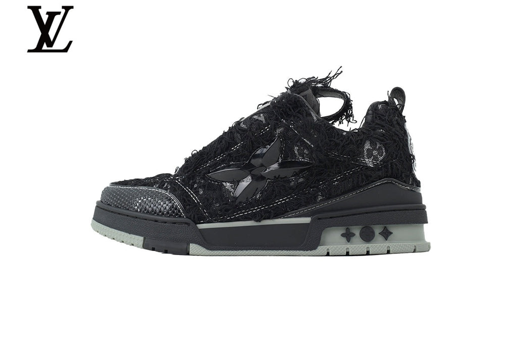 Louis Vuitton  shoes for man  women Skate Sneaker – Black Fringe