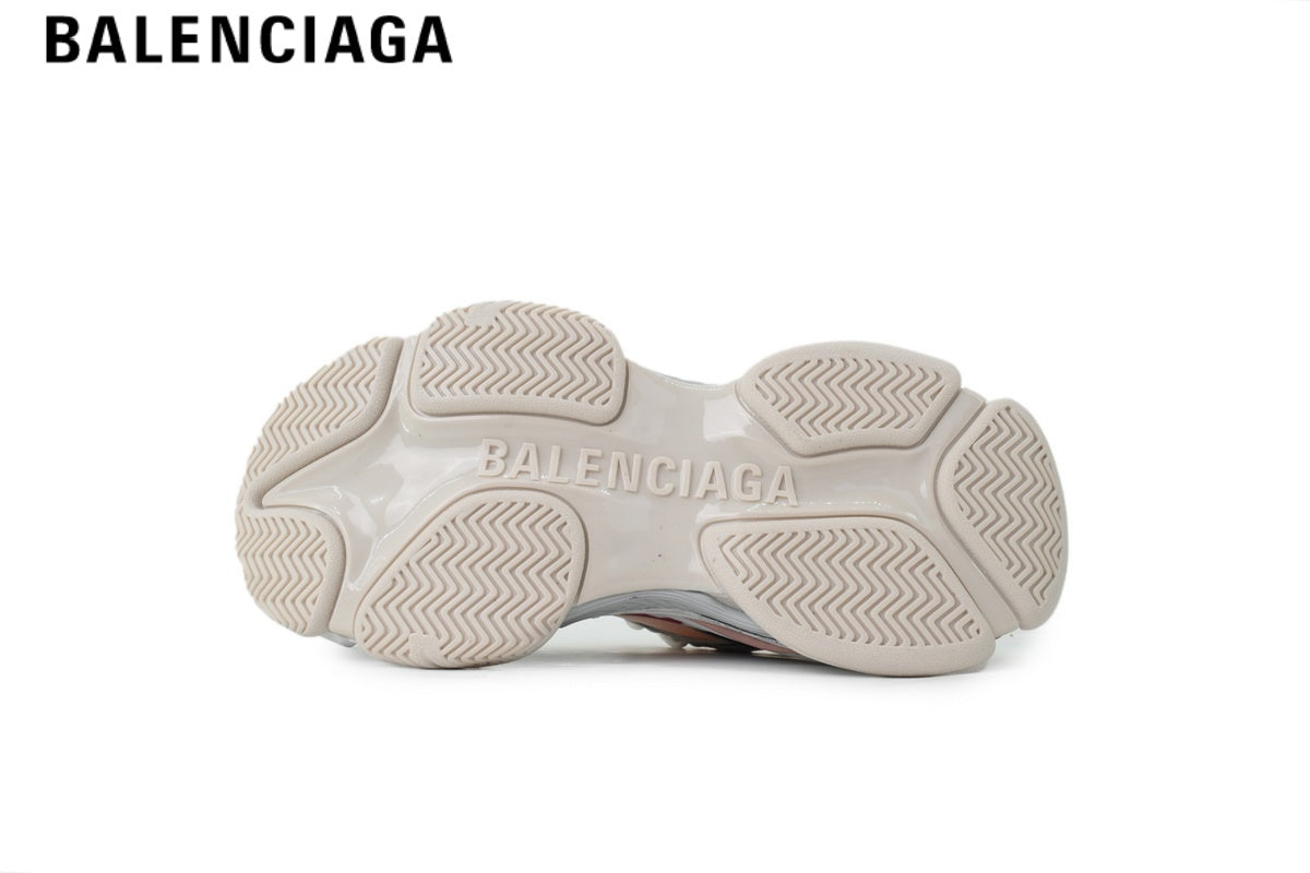 Balenciaga Cargo men's shoes  women sneakers — White, Pink & Burgundy