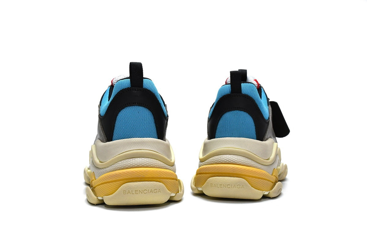 Balenciaga men's shoes Track Sneaker Triple S Sneakers Grey-blue-red