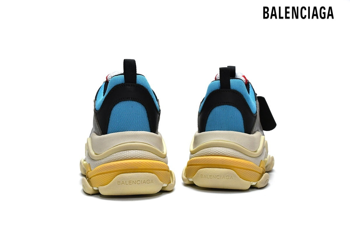 Balenciaga Triple S men's shoes  women sneakers Grey Red Blue Yellow