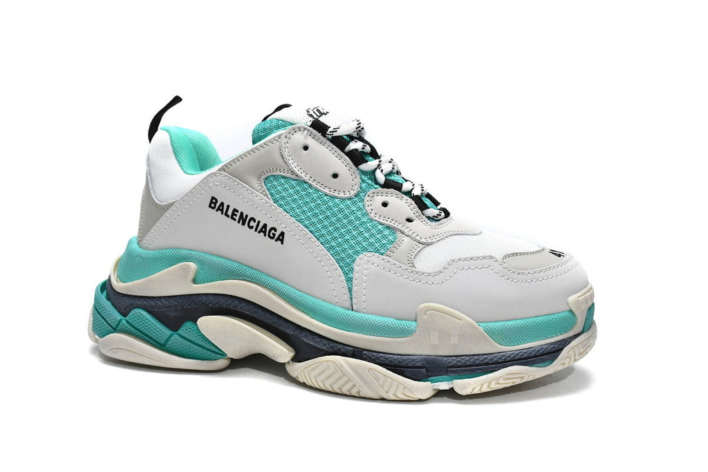 Balenciaga men's shoes Track Sneaker Triple S Sneakers balenciaga runners White-green