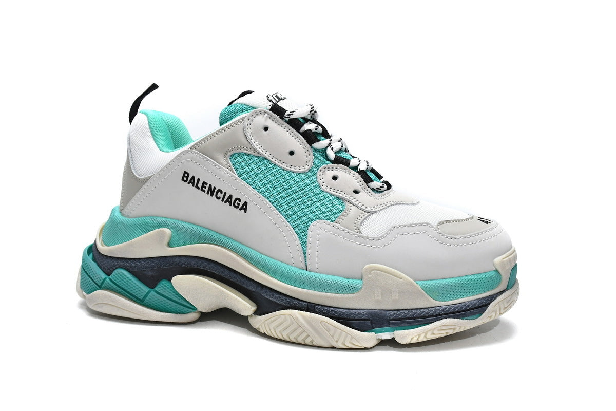 Balenciaga men's shoes Track Sneaker Triple S Sneakers balenciaga runners White-green