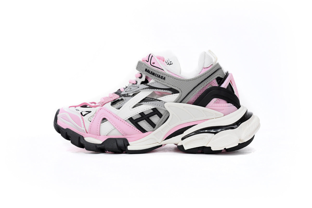 Balenciaga men's shoes  Track.2 Sneakers  balenciaga runners Off-white pink
