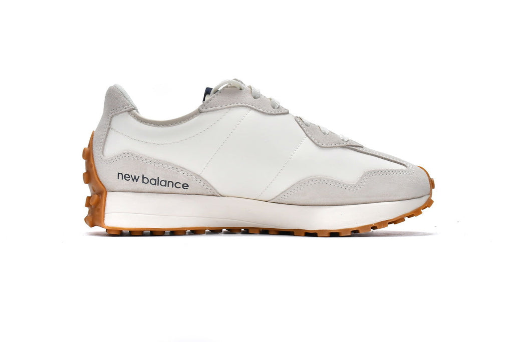 New Balance 327 Women's & Men's Retro Sneakers - White & Navy Gum Sole