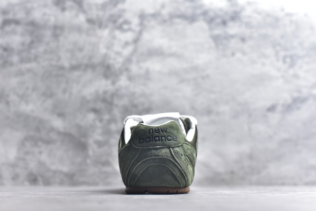 New Balance Women's & Men's Olive Green Low-Profile Retro Sneakers