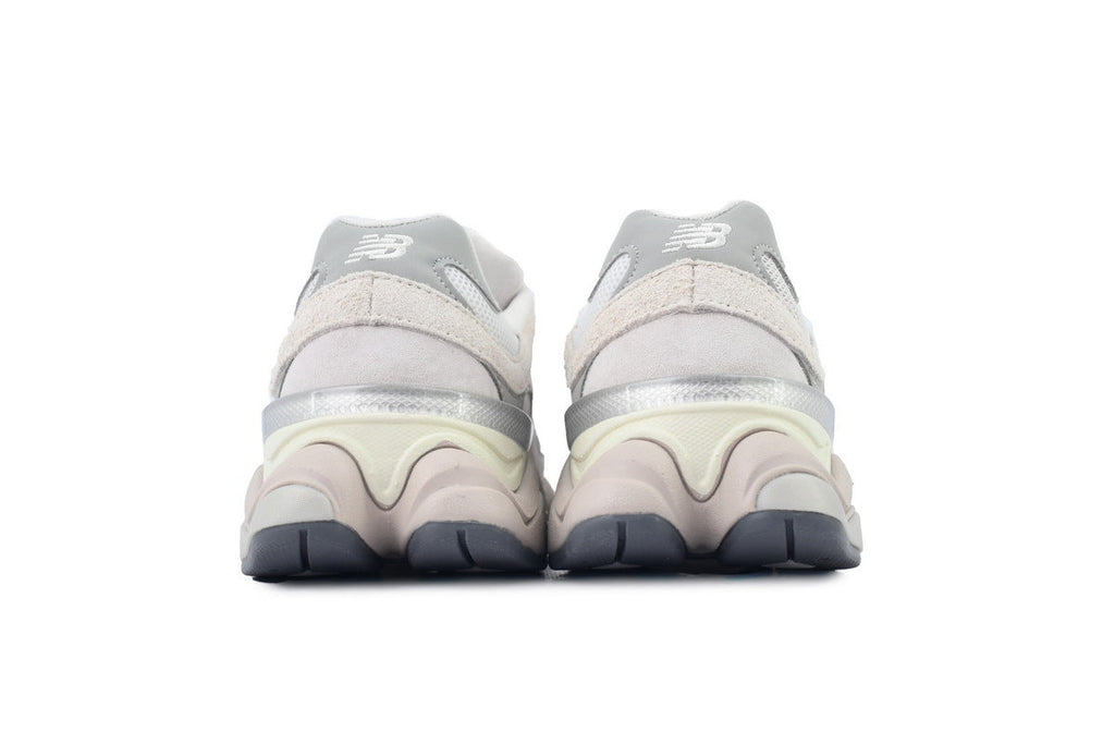 New Balance 9060 Women's & Men's White Grey Cream Chunky Retro Sneakers