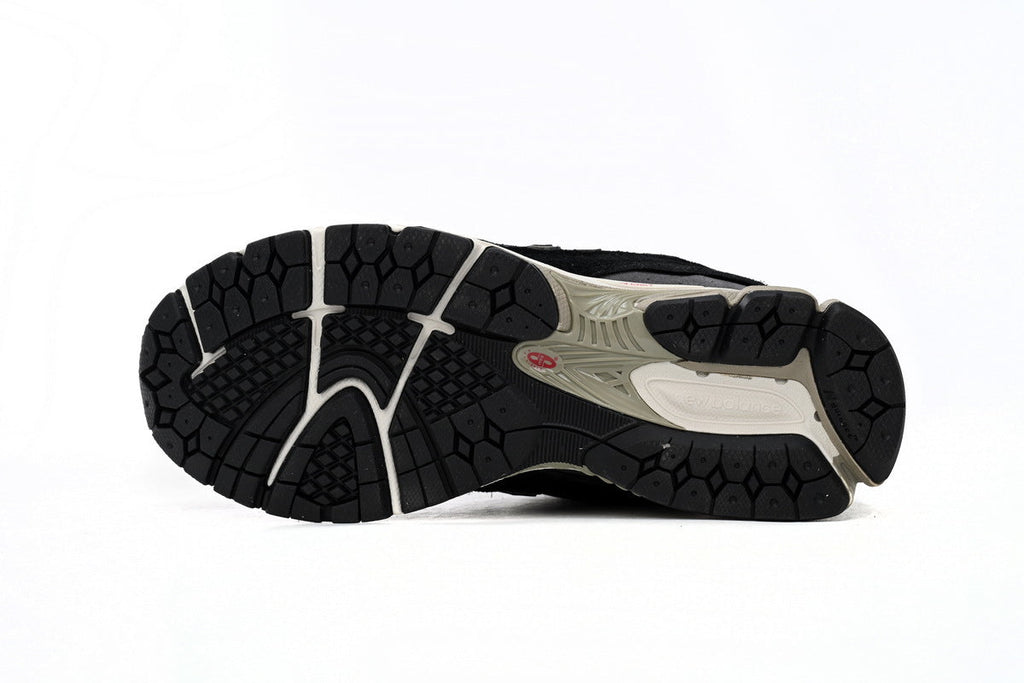 New Balance 2002R Women's & Men's Black & Grey Distressed Retro Sneakers