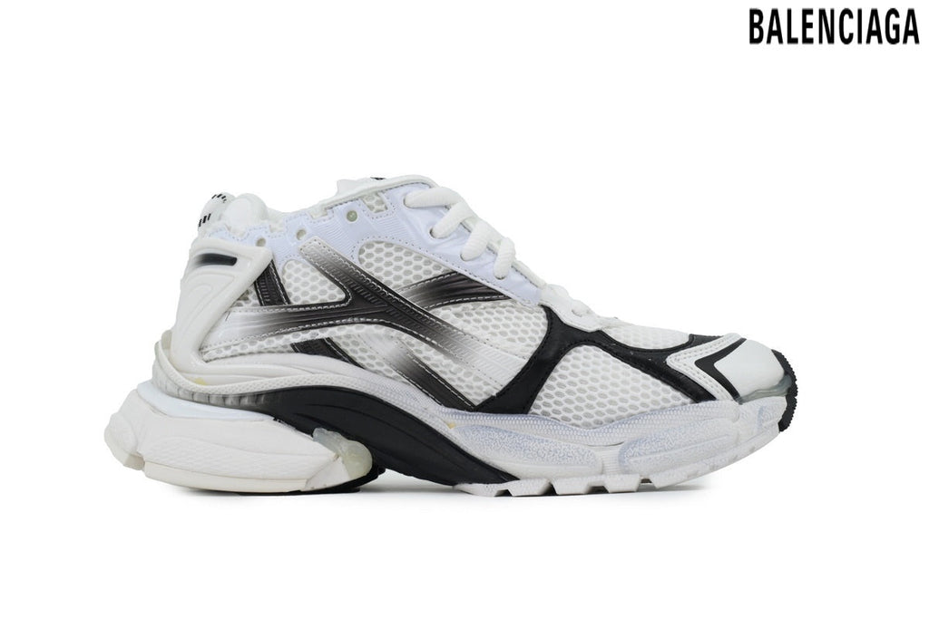 Balenciaga Runner men's shoes  women sneakers – White & Black (Premium)