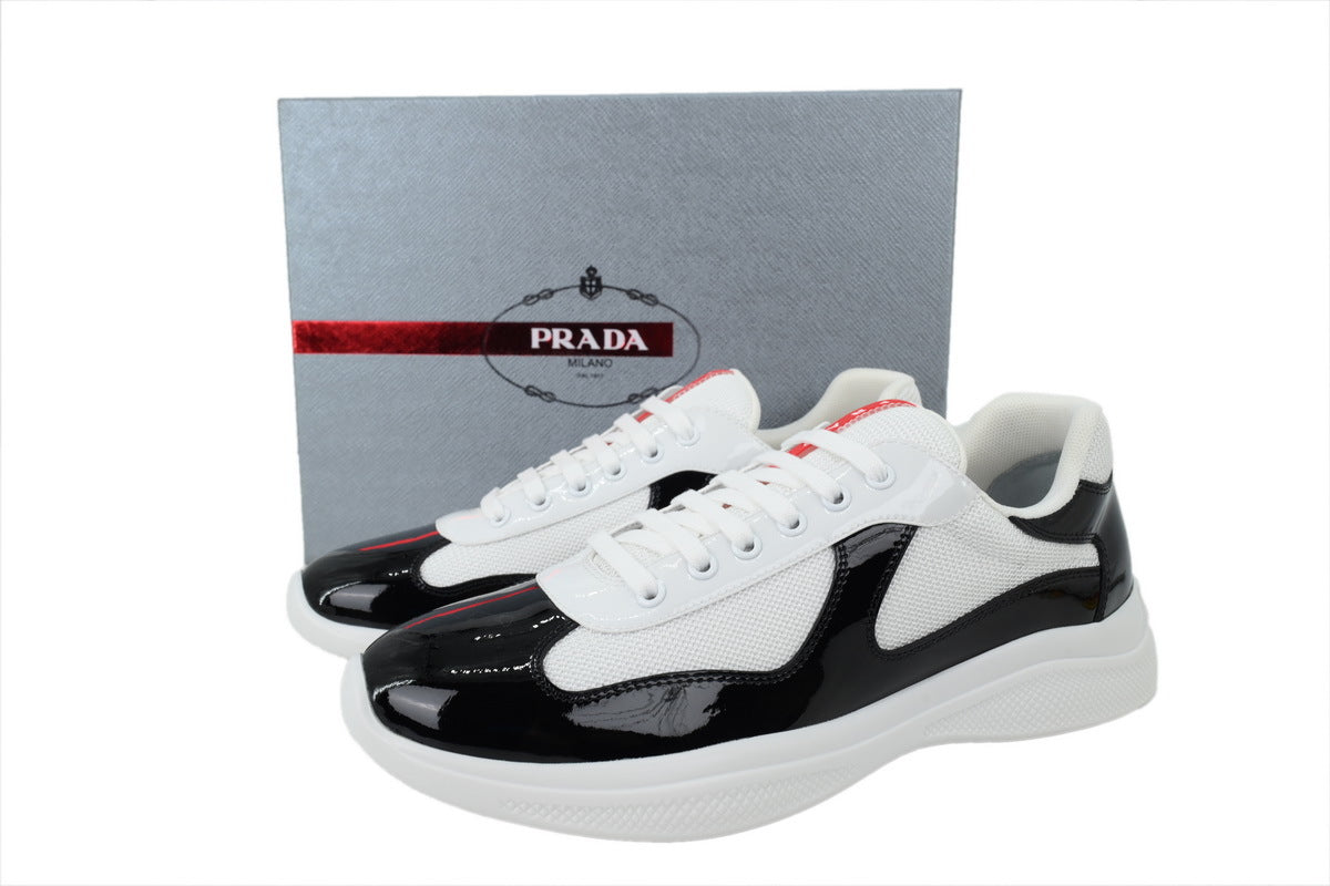 Prada America's Cup Sneakers   slip ons womens  prada designer mens shoes  white black