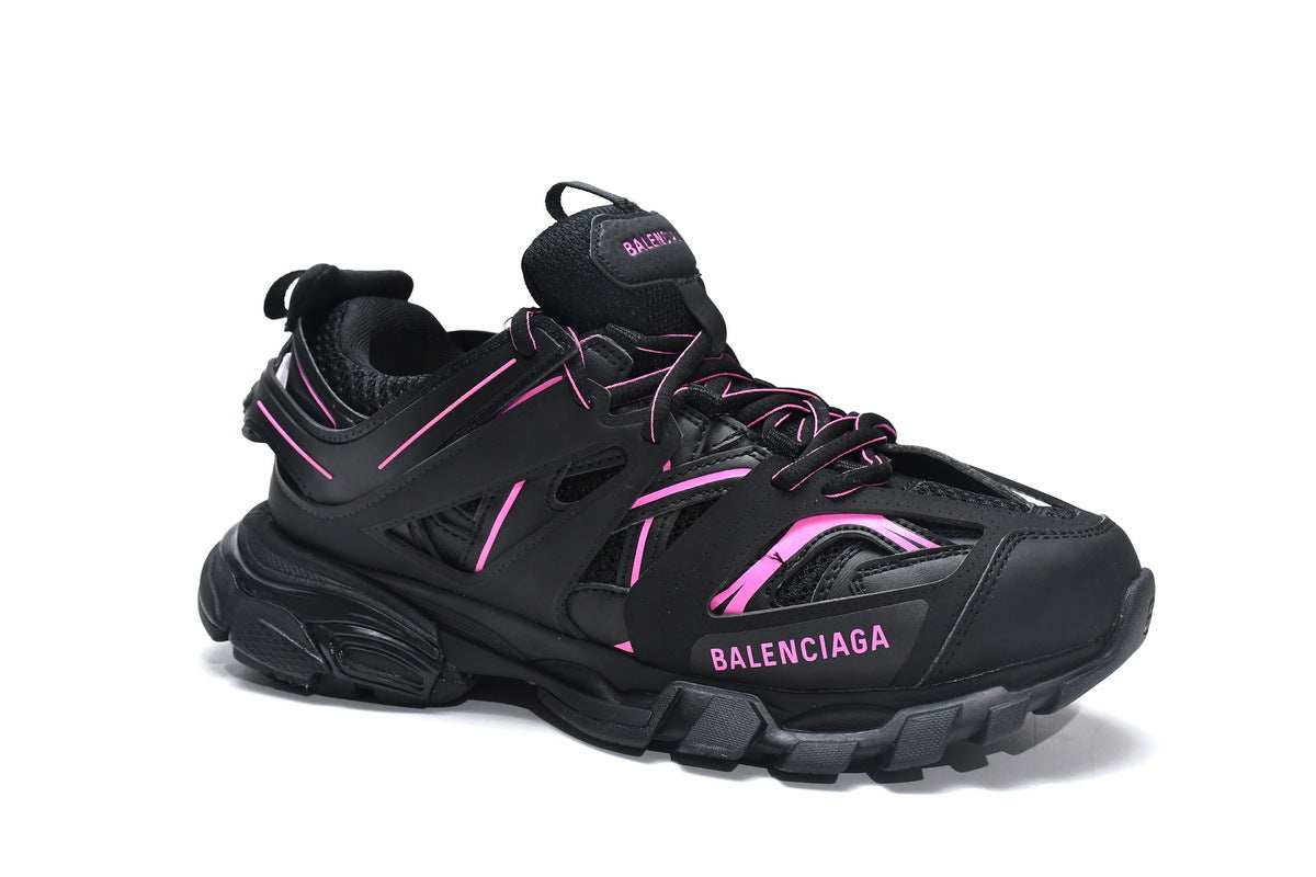 Balenciaga men's shoes Track Sneaker balenciaga runners Black and pink