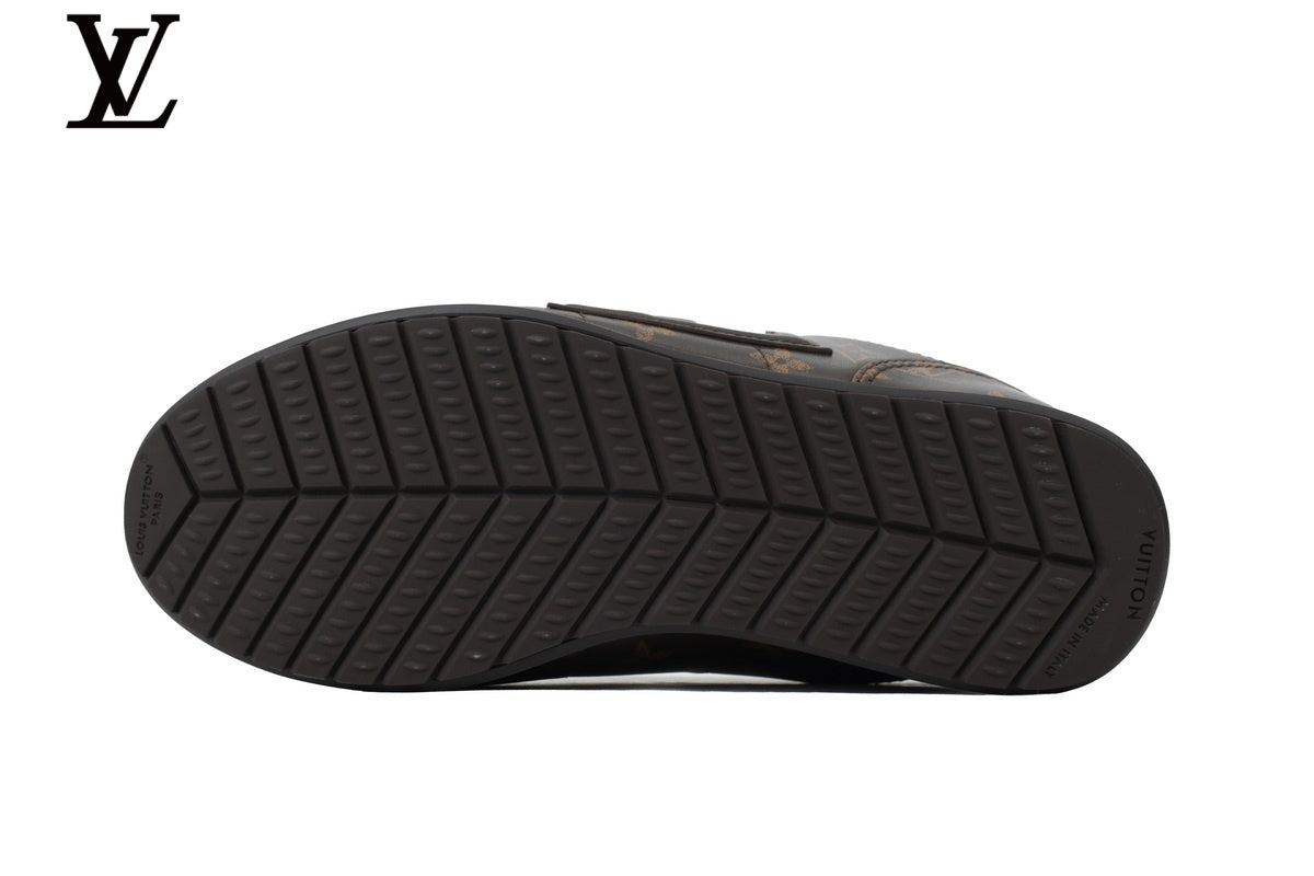 Louis Vuitton Low Top Sneaker in Brown Monogram Canvas with Embossed Logo