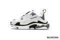 Balenciaga Triple S men's shoes  women sneakers – White, Grey & Black