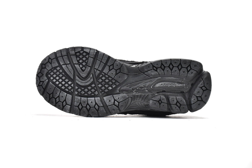 New Balance 2002R Women's & Men's Charcoal Black Distressed Retro Sneakers