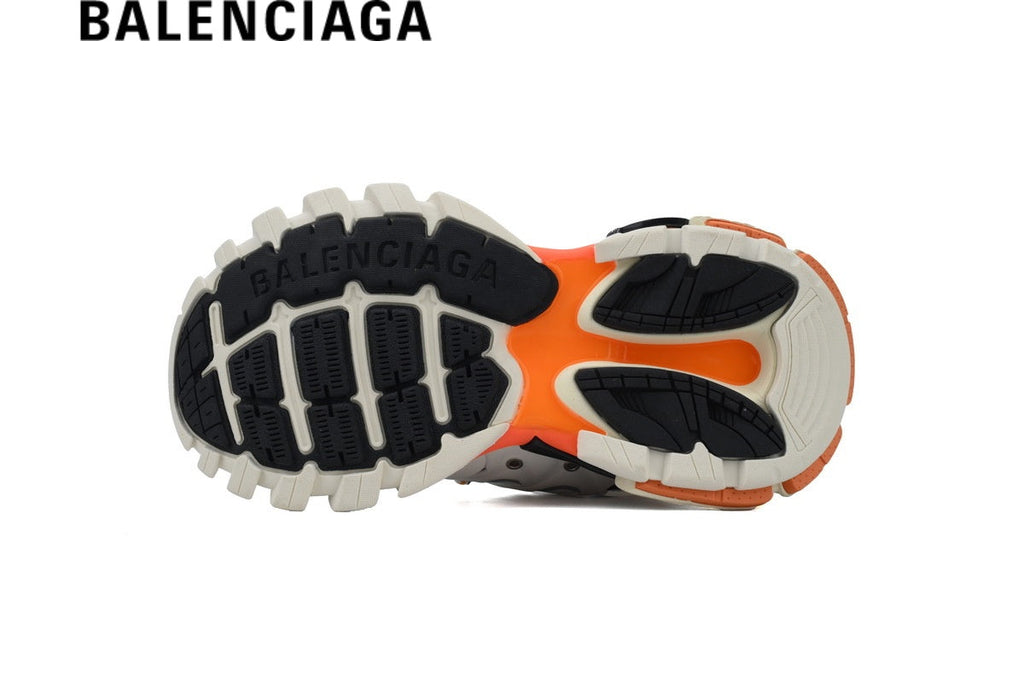 Balenciaga Track men's shoes  women sneakers in White and Orange