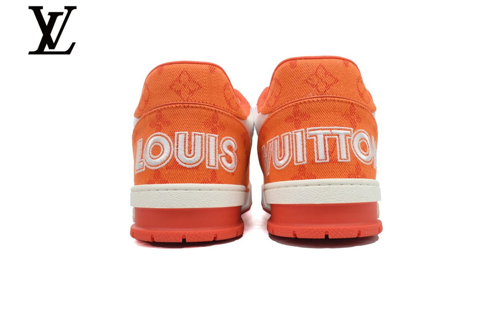 Louis Vuitton Trainer Sneakers – Orange, Red & White