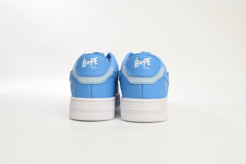 A BATHING APE BAPE STA Sky Blue & Ice Blue Sneakers | Women's & Men's Skate-Inspired Shoes