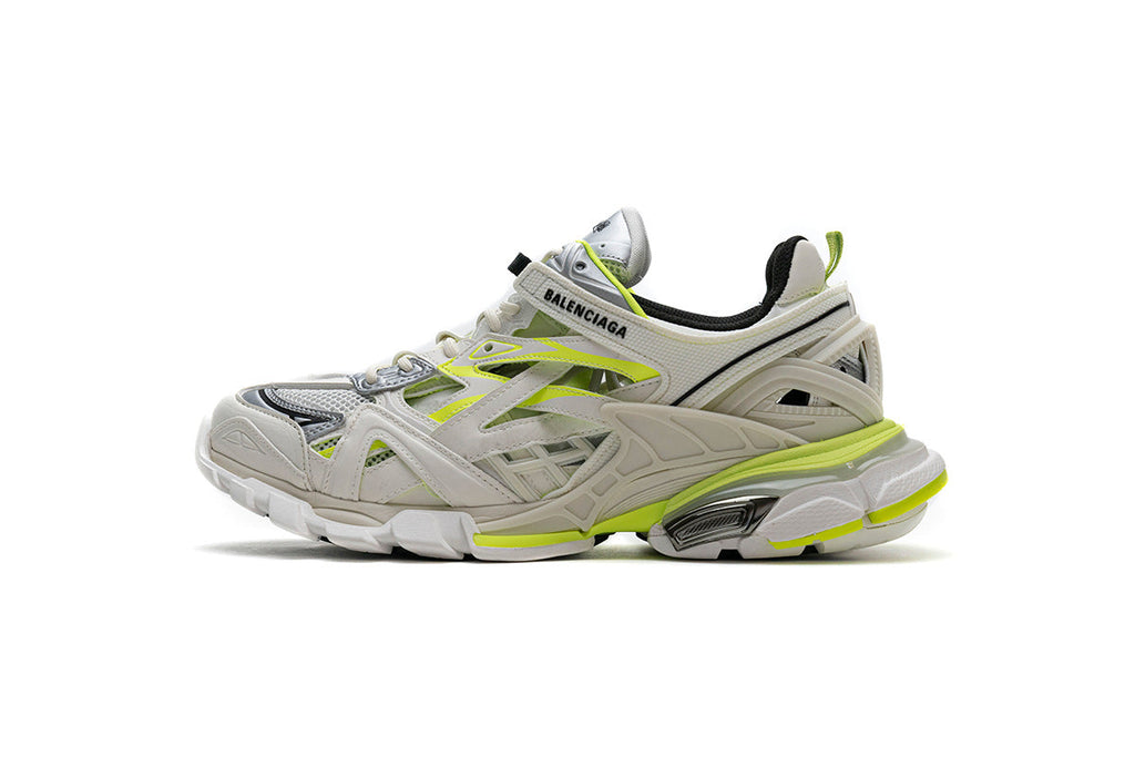 Balenciaga men's shoes Track.2 Sneakers  balenciaga runners White and yellow