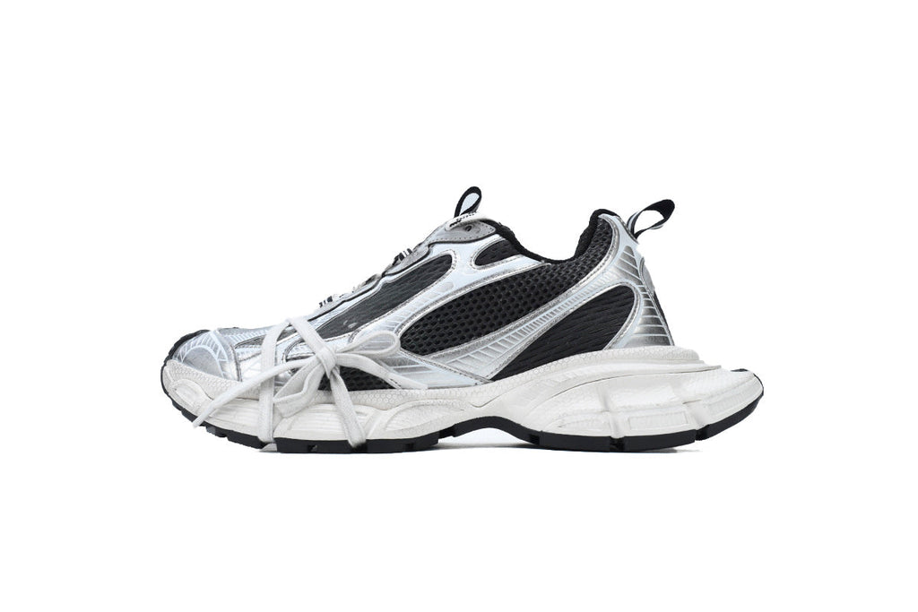 Balenciaga 3XL men's shoes Track  Sneaker – Low-Top Chunky Sole balenciaga runners Black and White