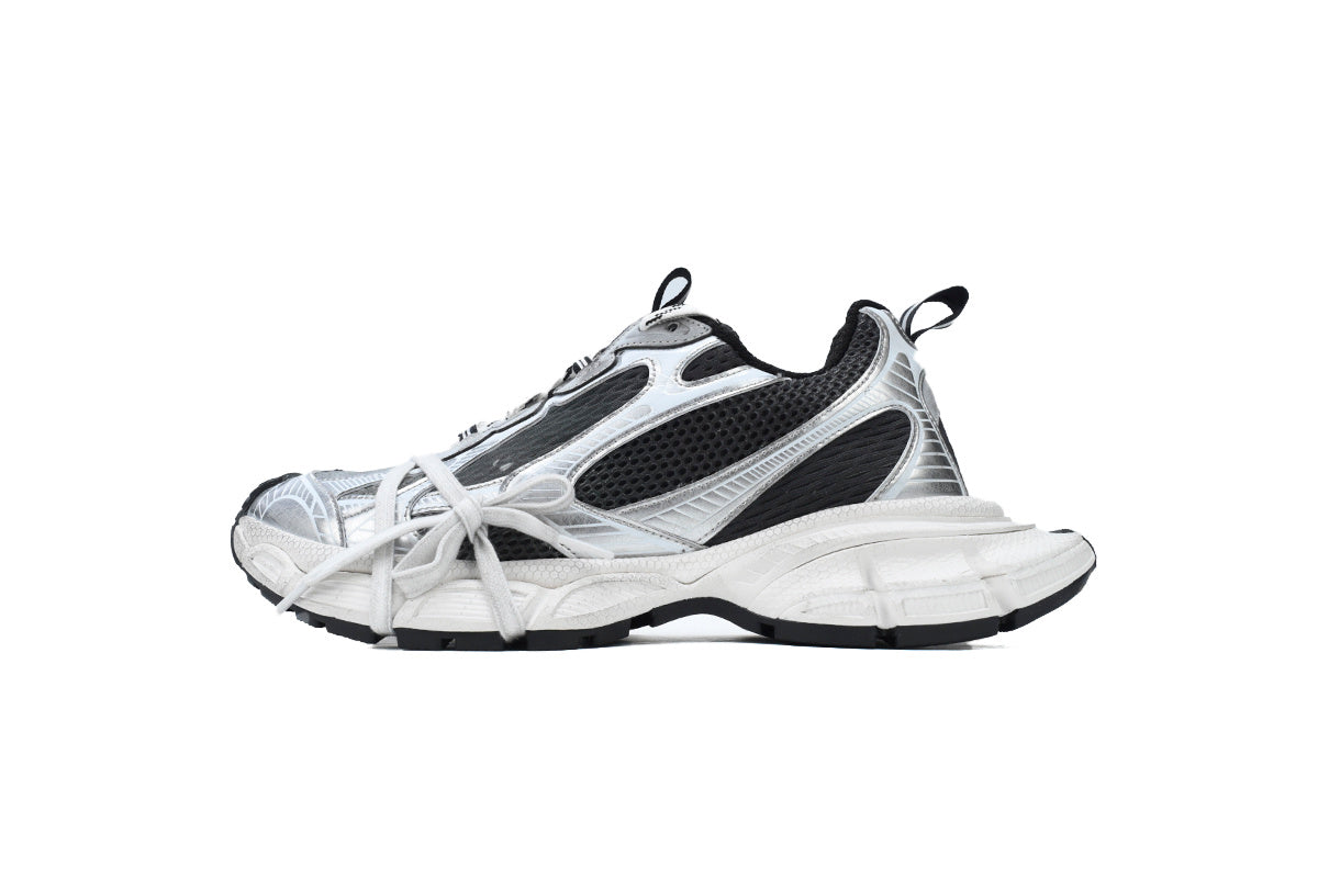 Balenciaga 3XL men's shoes Track  Sneaker – Low-Top Chunky Sole balenciaga runners Black and White