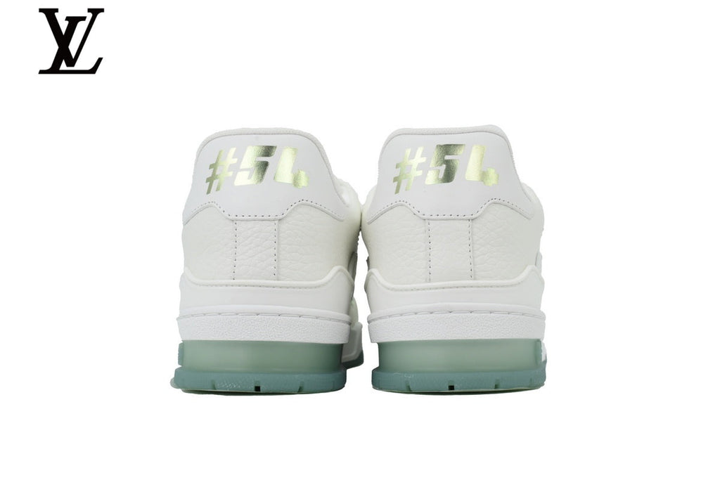louis vuitton shoes for man  women sneakers Trainer White Blue Sole Sneaker