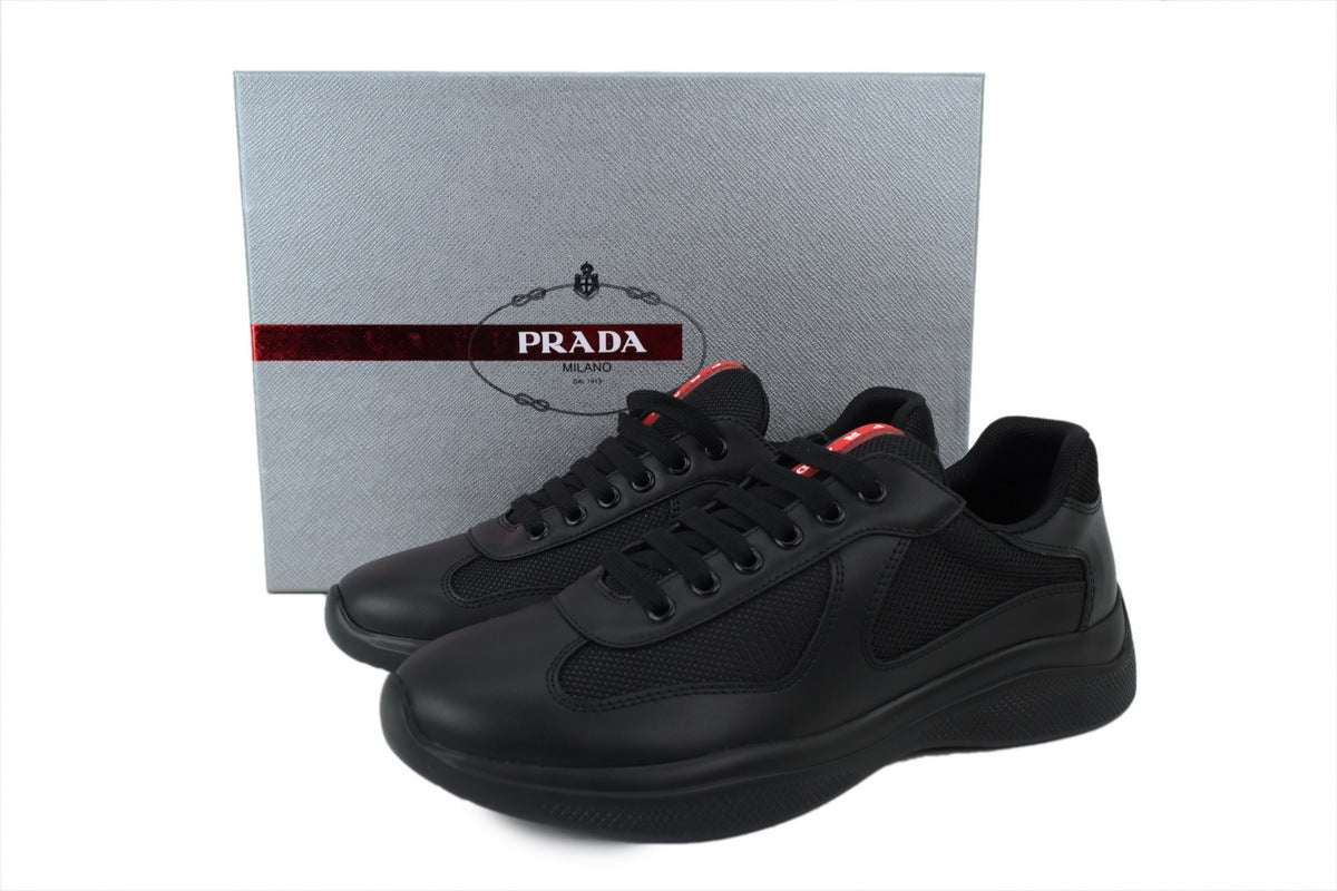 Prada America's Cup Sneakers  slip ons womens  prada designer mens shoes black
