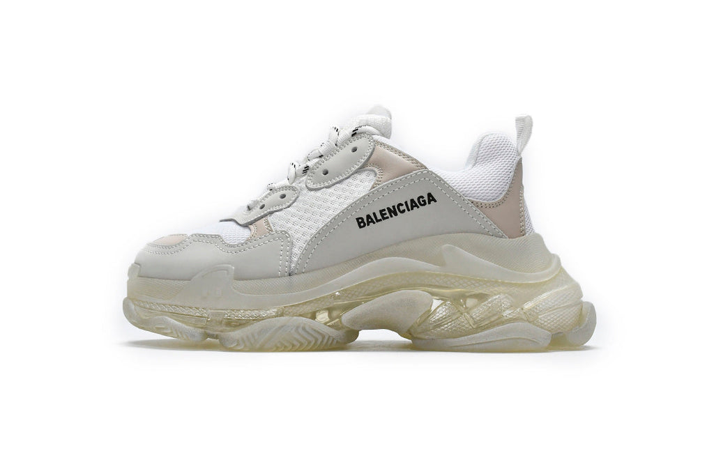Balenciaga men's shoes Track Triple S Clear Sole Sneakers balenciaga runners White
