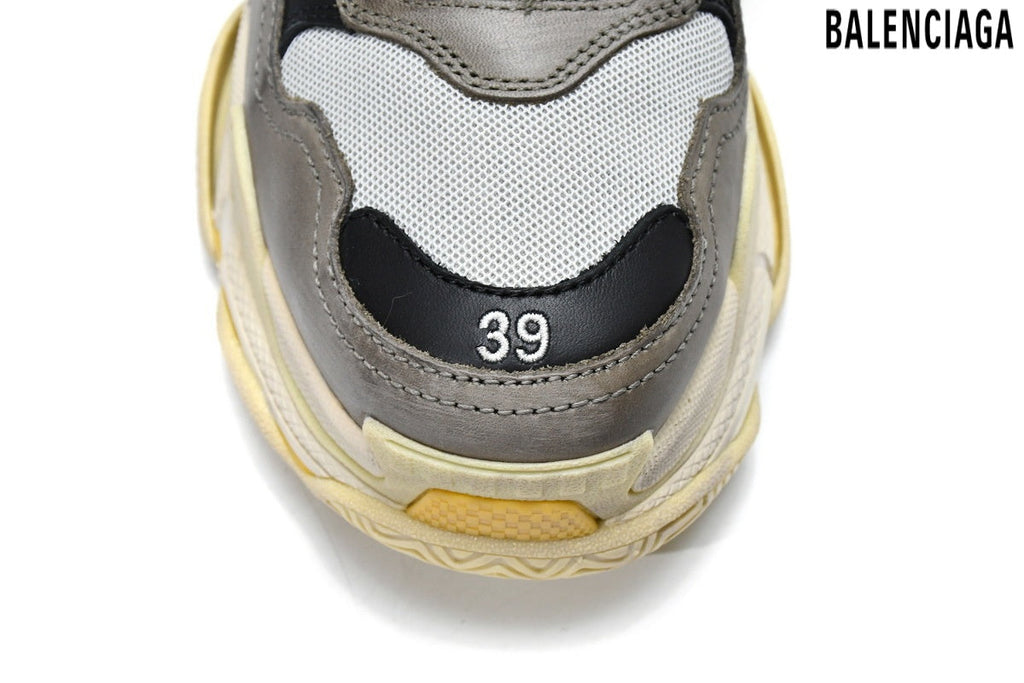 Balenciaga Triple S men's shoes  women sneakers – Grey, Red & Blue