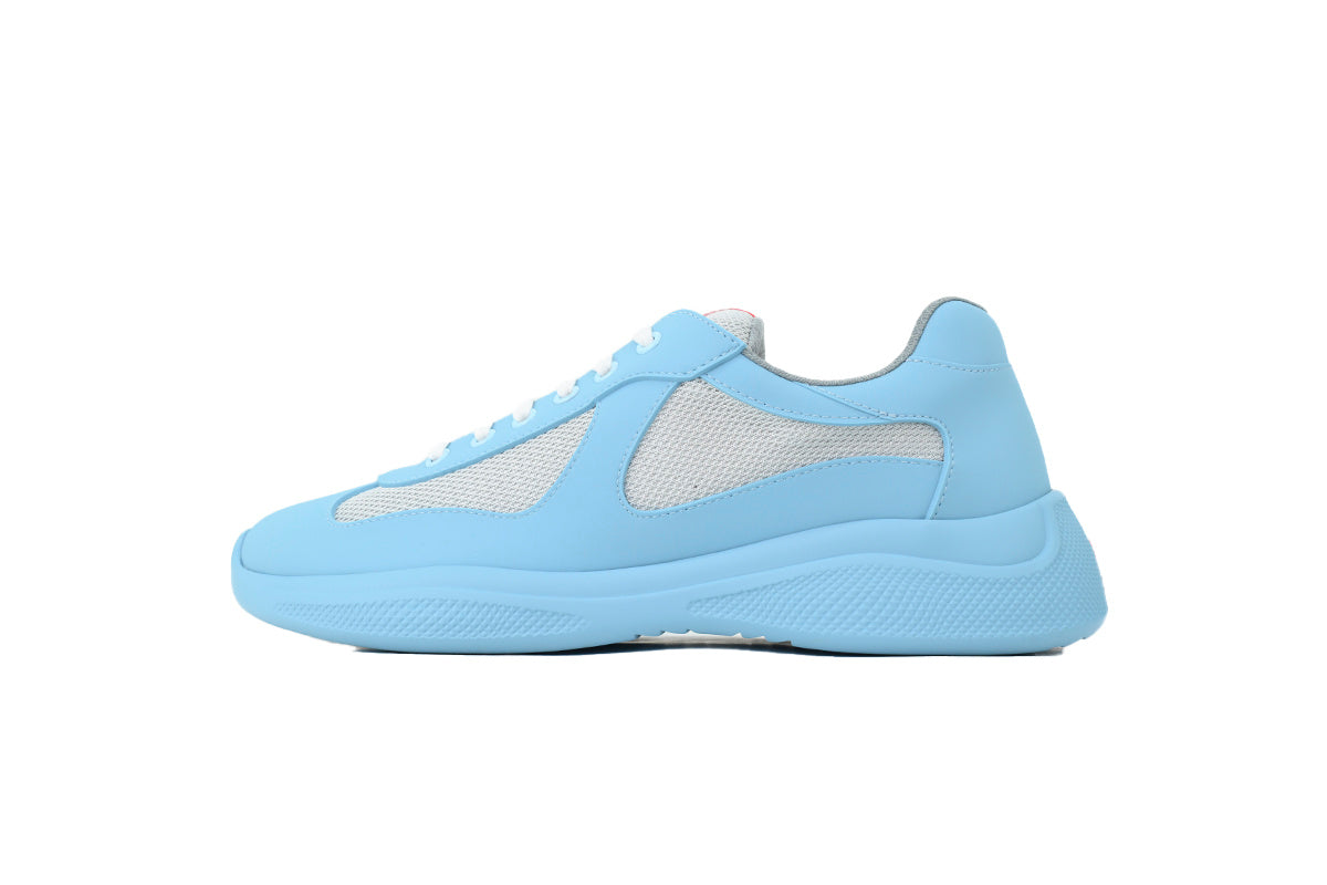 Prada America's Cup Sneakers slip ons womens  prada designer mens shoes Blue-gray