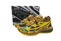 Off-White Be Right Back Women's Men's Shoes | Brown & Yellow Mesh Retro Sneakers